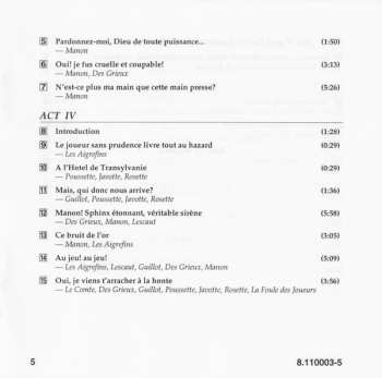 3CD Jules Massenet: Manon