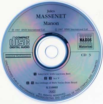 3CD Jules Massenet: Manon