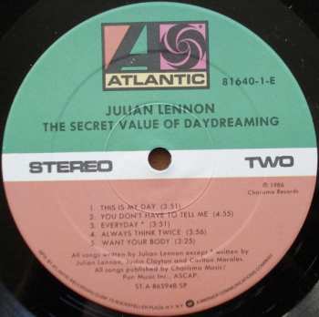 LP Julian Lennon: The Secret Value Of Daydreaming