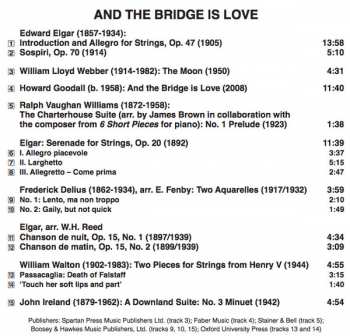 CD English Chamber Orchestra: And The Bridge Is Love - English Music For Strings