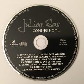 CD Julian Sas: Coming Home