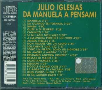 CD Julio Iglesias: Da Manuela A Pensami 