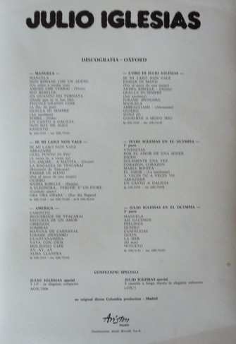 3LP/Coffret Julio Iglesias: Special