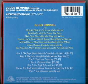 7CD/Coffret Julius A Hemphill: The Boyé Multi-National Crusade For Harmony (Archival Recordings (1977-2007))