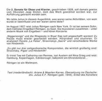 CD Julius Röntgen: Oboen- Und Fagottsonaten