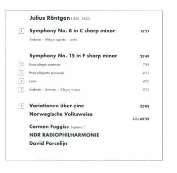 CD NDR Radiophilharmonie: Symphonies 8 & 15 • Variationen Über Eine Norwegische Volksweise