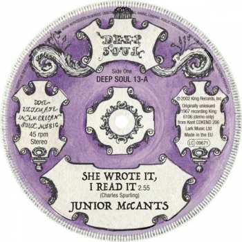 Album Junior McCants: She Wrote It, I Read It / Fall In These Arms Of Mine