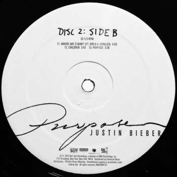 2LP Justin Bieber: Purpose