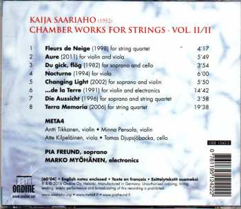 CD Kaija Saariaho: Chamber Works for Strings, Vol. II