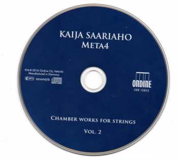 CD Kaija Saariaho: Chamber Works for Strings, Vol. II