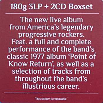 3LP/2CD/Coffret Kansas: Point Of Know Return (Live & Beyond)  LTD