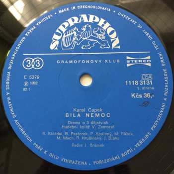 3LP Karel Čapek: Bílá Nemoc