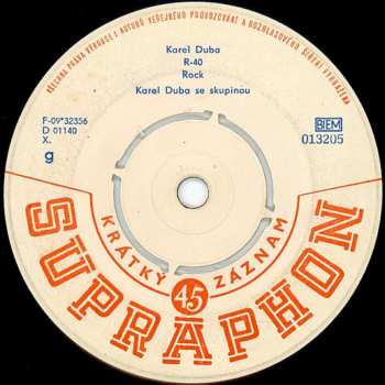 Album Karel Duba Orchestra: R-40 / Muž S Kytarou