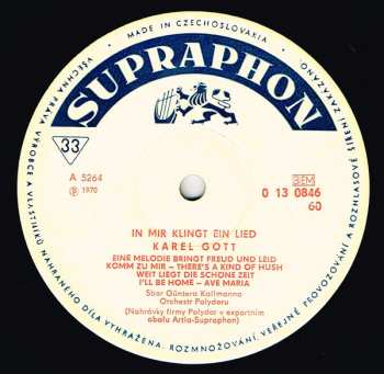 LP Karel Gott: In Mir Klingt Ein Lied