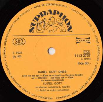 LP Karel Gott: Karel Gott Dnes