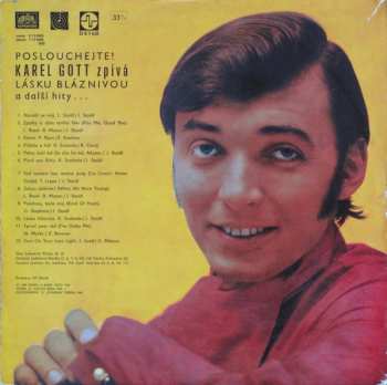 LP Karel Gott: Poslouchejte! Karel Gott Zpívá Lásku Bláznivou A Další Hity