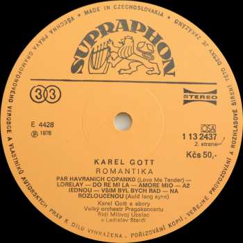 LP Karel Gott: Romantika