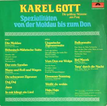 LP Karel Gott: Spezialitäten Von Der Moldau Bis Zum Don