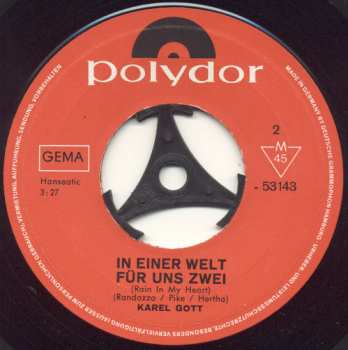 SP Karel Gott: Was Damals War / In Einer Welt Für Uns Zwei