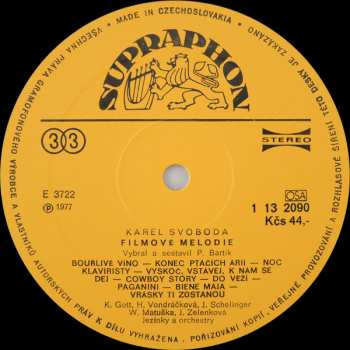 LP Karel Svoboda: Filmové Melodie