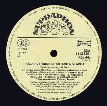 2LP Karel Vlach Orchestra: Pozdravy Orchestru Karla Vlacha 1947-1982 (2xLP + BOOKLET)