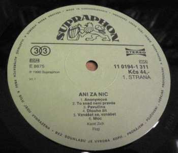 LP Karel Zich: Ani Za Nic