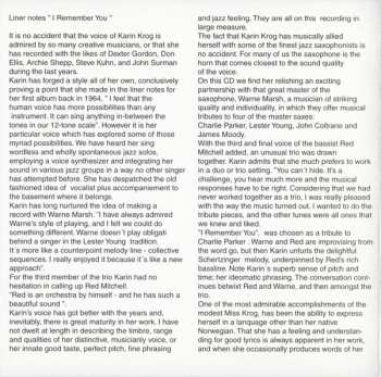 CD Warne Marsh: I Remember You...