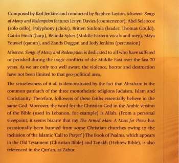 CD Karl Jenkins: Miserere: Songs Of Mercy And Redemption