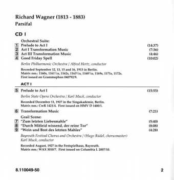 2CD Richard Wagner: Parsifal  (The Complete Karl Muck Parsifal Recordings, 1927-8)