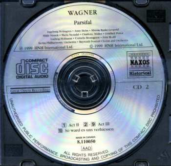 2CD Richard Wagner: Parsifal  (The Complete Karl Muck Parsifal Recordings, 1927-8)