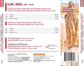 CD Florian Krumpöck: Piano Concerto For The Left Hand / Violin Concerto
