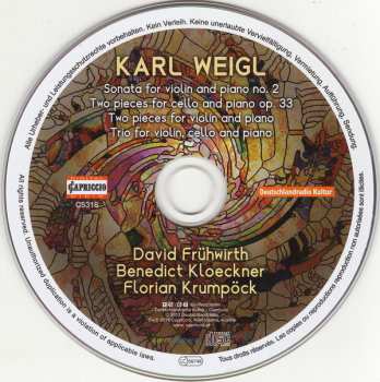 CD Florian Krumpöck: Violin Sonata No. 2 ∙ Two Pieces For Violin ∙ Two Pieces For Cello ∙ Piano Trio