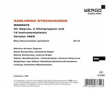CD Karlheinz Stockhausen: Momente - Version 1965