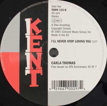 SP Carla Thomas: Tell Me Baby / I'll Never Stop Loving You