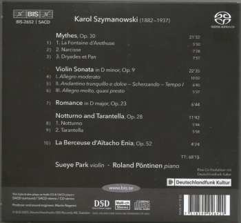 SACD Karol Szymanowski: Mythes; Music For Violin & Piano
