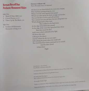 LP Keenan/Russell Duo: Performs Monument Maker