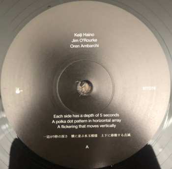 LP Oren Ambarchi: Each Side Has A Depth Of 5 Seconds   A Polka Dot Pattern In Horizontal Array   A Flickering That Moves Vertically = 一辺が5秒の深さ　横に並ぶ水玉模様　上下に移動する点滅