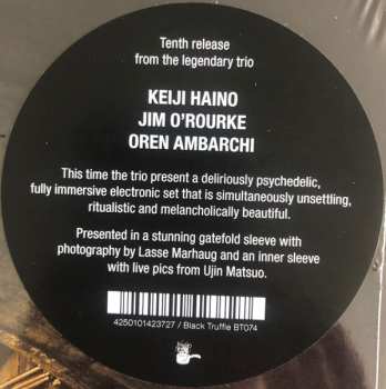 LP Oren Ambarchi: Each Side Has A Depth Of 5 Seconds   A Polka Dot Pattern In Horizontal Array   A Flickering That Moves Vertically = 一辺が5秒の深さ　横に並ぶ水玉模様　上下に移動する点滅