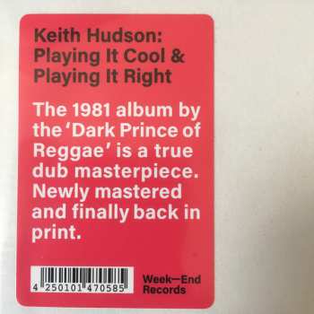 LP Keith Hudson: Playing It Cool & Playing It Right