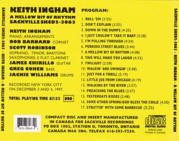 CD Keith Ingham: A Mellow Bit Of Rhythm