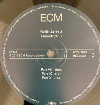 2LP Keith Jarrett: Munich 2016