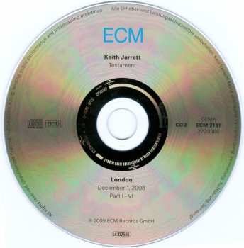 3CD Keith Jarrett: Paris / London · Testament
