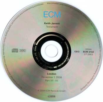 3CD Keith Jarrett: Paris / London · Testament
