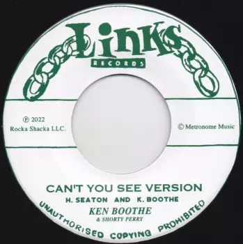 Ken Boothe: Can't You See Version / Aren't You The Guy