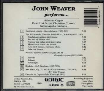 CD Johann Sebastian Bach: John Weaver performs....