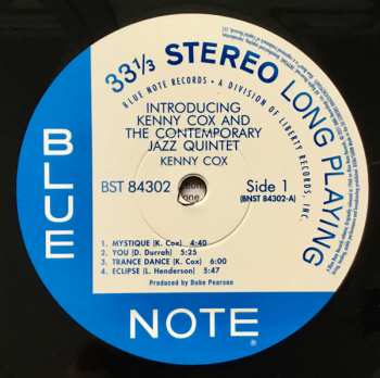LP Kenny Cox: Introducing Kenny Cox And The Contemporary Jazz Quintet
