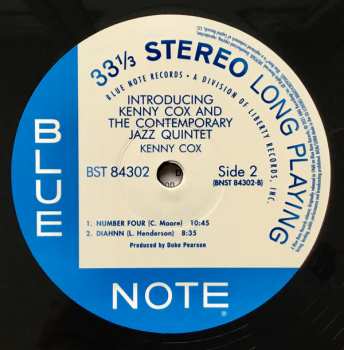 LP Kenny Cox: Introducing Kenny Cox And The Contemporary Jazz Quintet