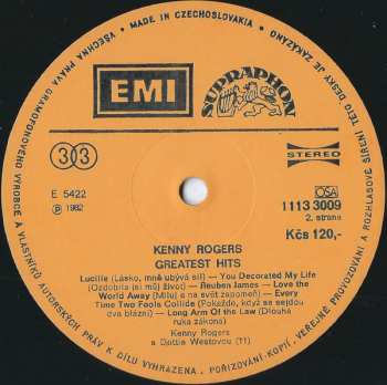 LP Kenny Rogers: Greatest Hits