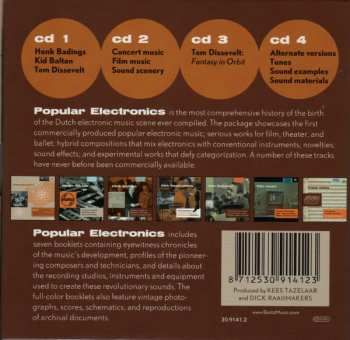 4CD/Coffret Henk Badings: Popular Electronics: Early Dutch Electronic Music From Philips Research Laboratories (1956 - 1963)
