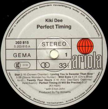 LP Kiki Dee: Perfect Timing